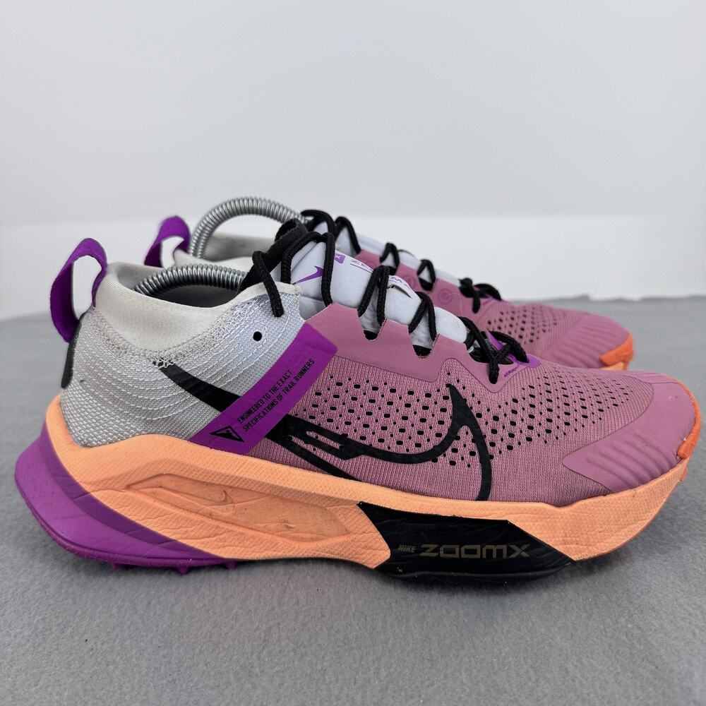 Nike ZoomX Zegama Shoes Womens Size 8.5 Pink Trail Running DH0625-600 Sneakers
